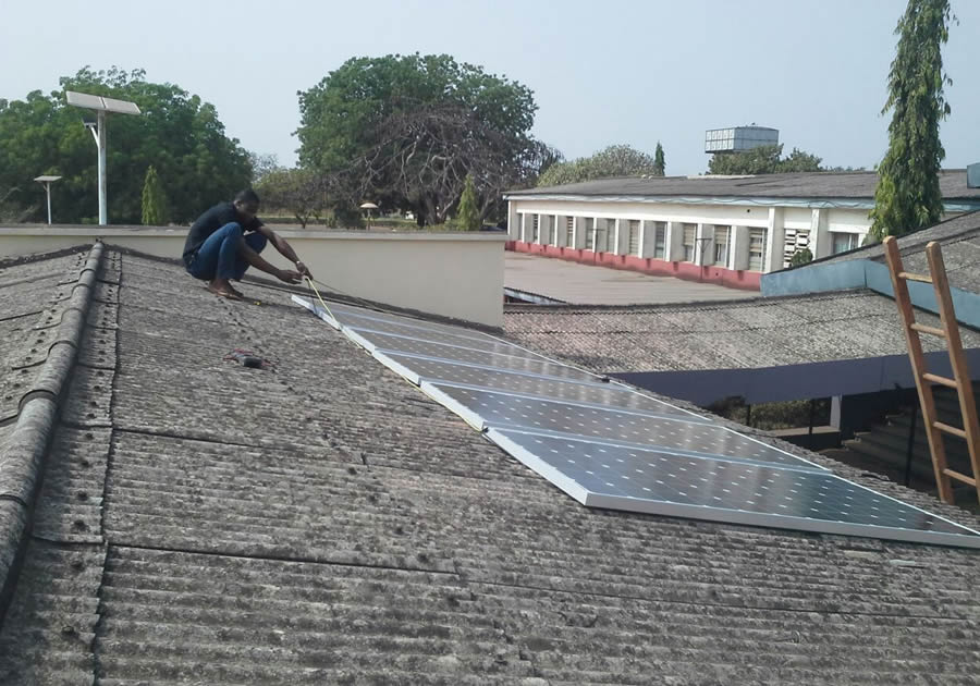 Installation of Solar Panel at National Orthopedic Hospital Enugu Account & Admin Blocks
