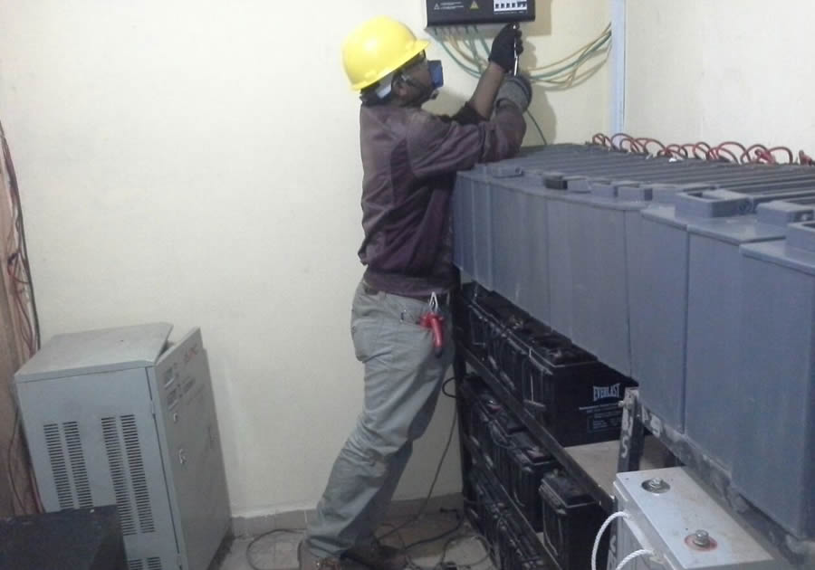 Installation of Inverter and Batteries