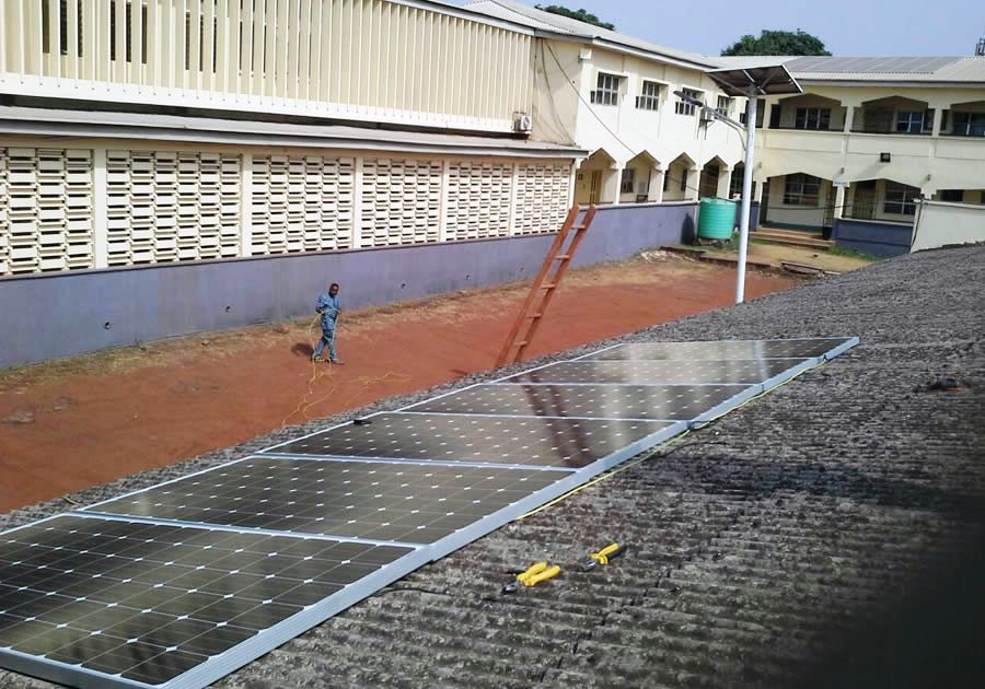 Installation of Solar Panel at National Orthopedic Hospital Enugu Account & Admin Blocks
